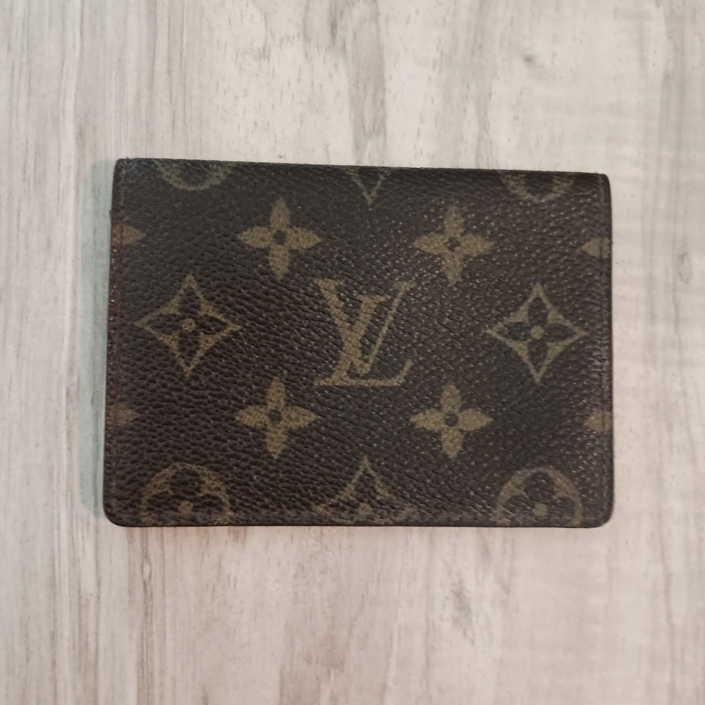 Auth Louis Vuitton Monogram Visible Pass Case Porte 2 Cartes Vertical